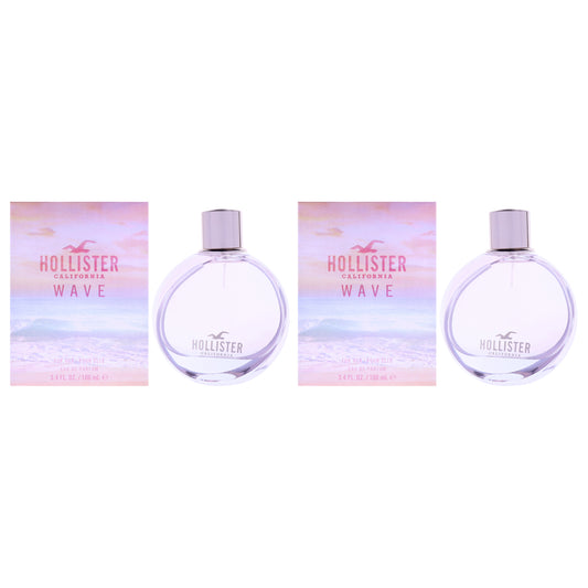 Wave - Pack of 2 by Hollister for Women - 3.4 oz EDP Spray - Pack of 2
